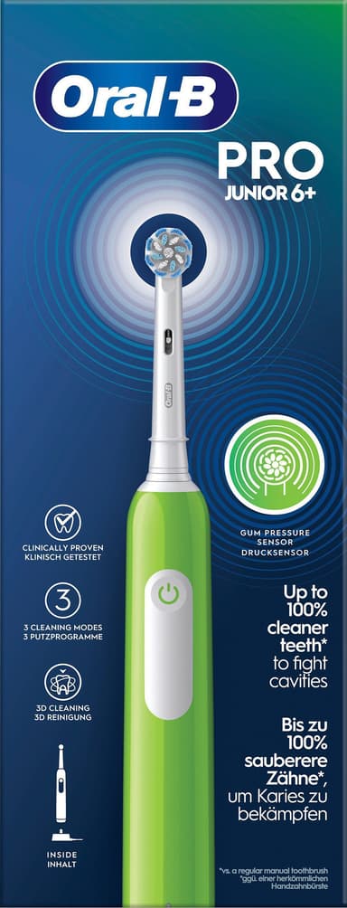 Oral-B Pro 1 Junior 6+ eltandborste för barn 743027 (grön)