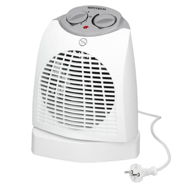 Värmefläkt värmare värmebad upphettning elektrisk varmare 2 värme 2000W Simtech