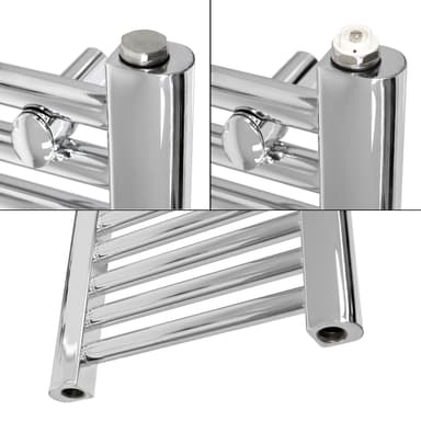 Handduk radiator med värmeelement 300 W ECD Germany modell Sahara 400 x 800 mm