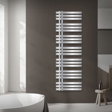 ECD Germany Design Handduk Iron EM - 500 x 1600 mm - Chrome - radiator
