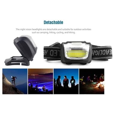 Vattentät LED-pannlampa batteridriven