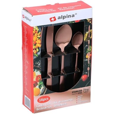 Bestickset koppar - 16 delar