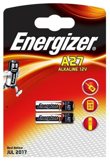 Energizer A27 Alkaline Batteri (2 st)