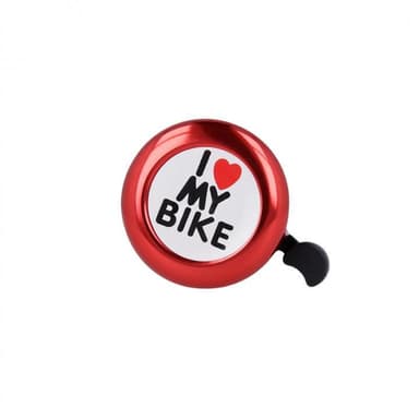 Cykelklocka Jag älskar min cykel, Röd