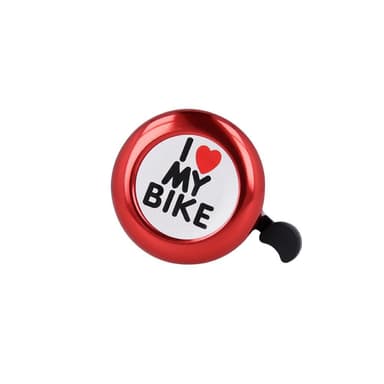 Cykelklocka Jag älskar min cykel, Röd