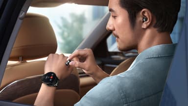 Huawei Watch Buds hybridklocka (svart)