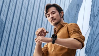 Huawei Watch Buds hybridklocka (svart)