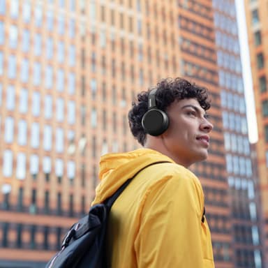 On-ear Bluetooth Hörlurar Svart