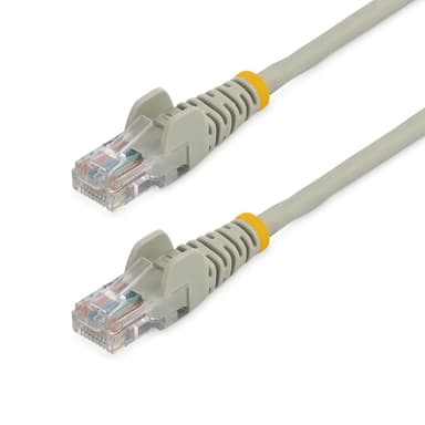 StarTech.com Cat5e patchkabel med hakfria RJ45-kontakter – 2 m, grå, 2