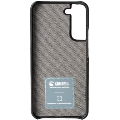 Leather Cover Galaxy S22+ Svart