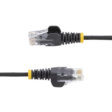 StarTech.com 2,5 m CAT6-kabel - Tunn - Ej hakfria RJ45-kontakter - Sva