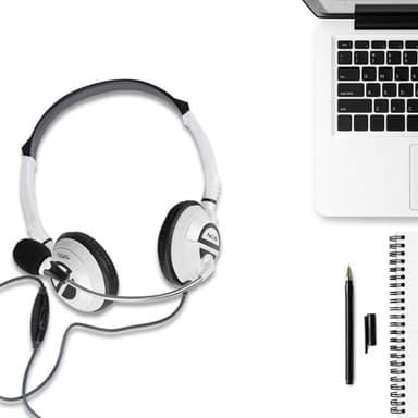Headset MSX6PRO USB w/vol control mic. Silver