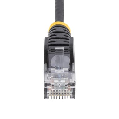 StarTech.com 2,5 m CAT6-kabel - Tunn - Ej hakfria RJ45-kontakter - Sva