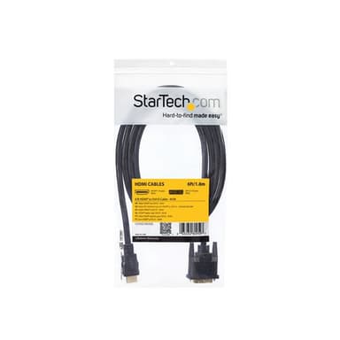 StarTech.com HDMIDVIMM6, 1,8 m, HDMI, DVI-D, Hankoppling, Hankoppling,