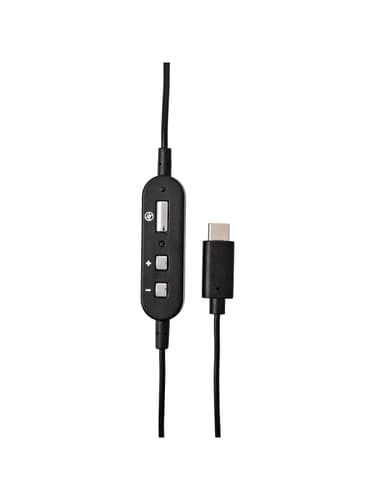 V7 HU530C, Kabel, Kontor/callcenter, 20 - 2000 hz, Headset, Svart, Grå