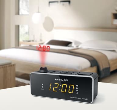 M-188 P Clock radio FM projection Black
