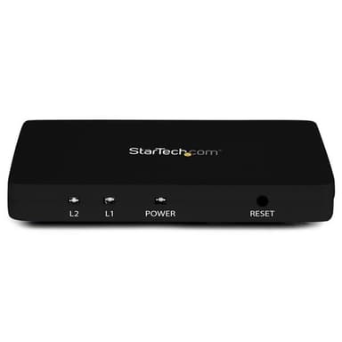 StarTech.com 4K HDMI-video-splitter med 2 portar – 1x2 HDMI-splitter m