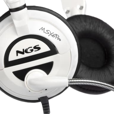 Headset MSX6PRO USB w/vol control mic. Silver