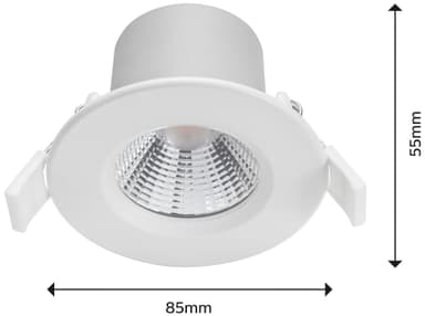 Dive LED-spot 85mm 5,5W 350lm 2700K dim IP65