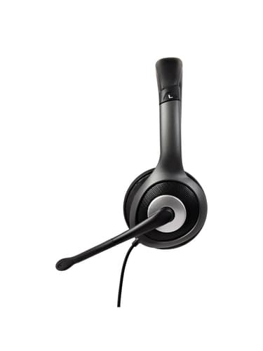 V7 HU530C, Kabel, Kontor/callcenter, 20 - 2000 hz, Headset, Svart, Grå