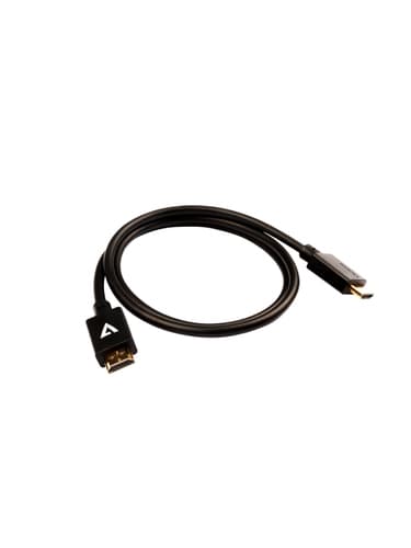 V7 V7HDMIPRO-1M-BLK, 1 m, HDMI Typ A (standard), 2 x HDMI Type A (Stan