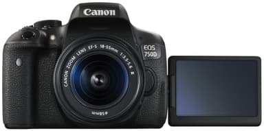 Canon EOS 750D DSLR systemkamera+ 18-55mm DC Irista kit