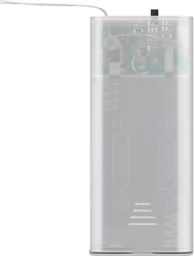 Goobay Ljusslinga med silvertråd och 20 LED-lampor, inkl. timer