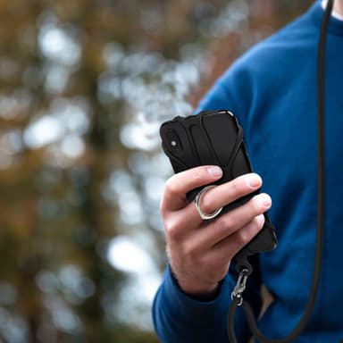 Mobilhalsband för smartphone max 6,7"" Svart