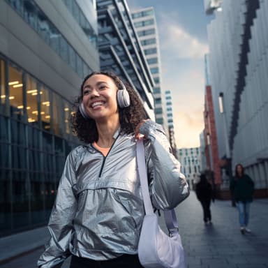 On-ear Bluetooth Hörlurar Vit