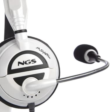 Headset MSX6PRO USB w/vol control mic. Silver