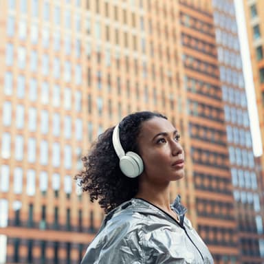 On-ear Bluetooth Hörlurar Vit