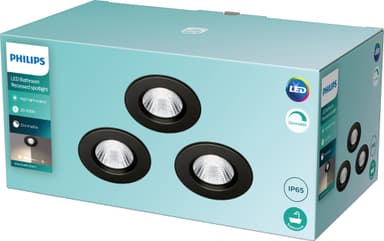 Philips Dive takarmatur 5.5W 3-pack (svart)