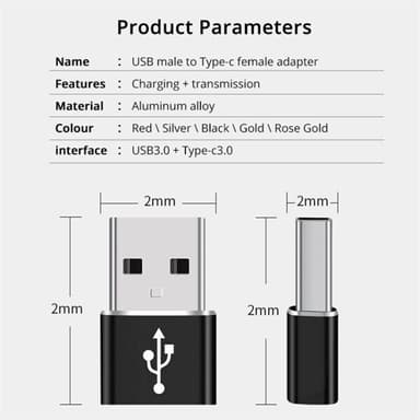 Adapter från USB 3.0 till USB-C