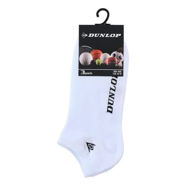 3-Pack Dunlop Ankelstrumpor i 39-42  - vit