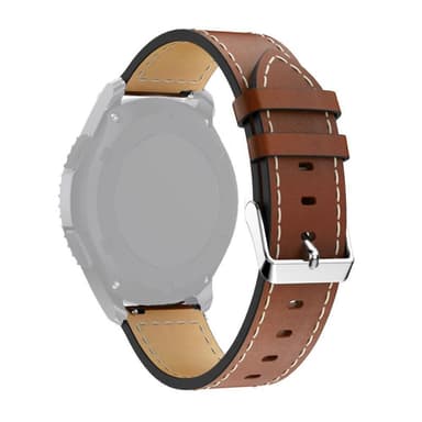 SKALO Läderarmband till Samsung Watch 5 44mm - Brun