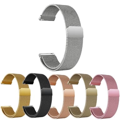 SKALO Milanese Loop till Amazfit GTS 4 Mini - Silver