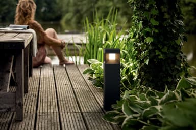 Parterre piedestal led 1x8w sv