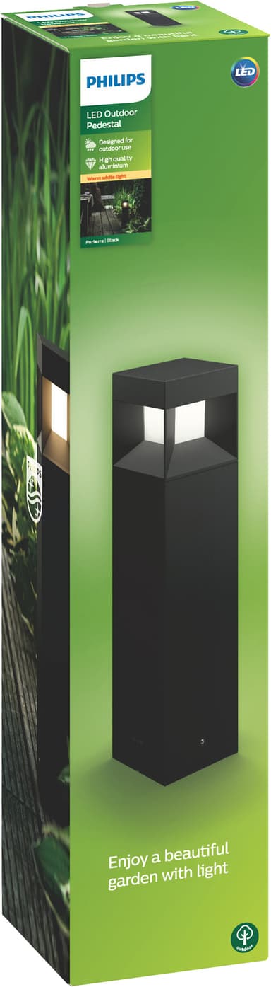 Parterre piedestal led 1x8w sv