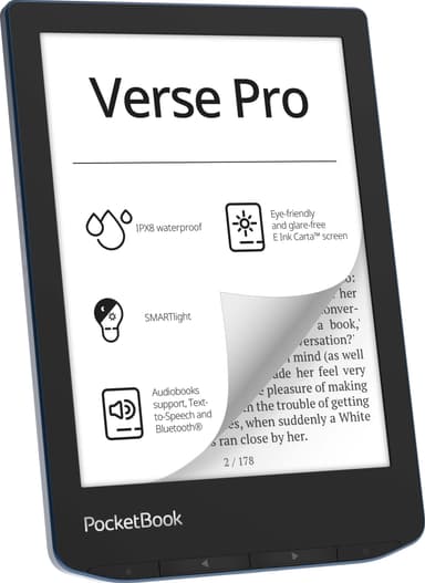 PocketBook Verse Pro läsplatta 16 GB (Azure)