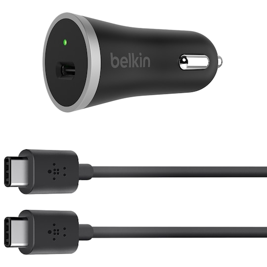 Belkin USB-C billaddare (svart)