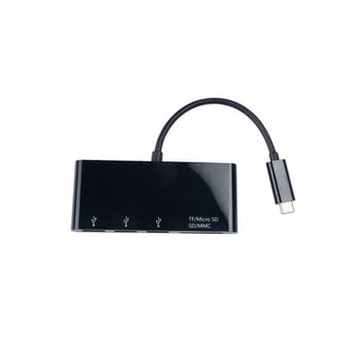 V7 V7UC3U-HUB-BLK-1E, USB 3.2 Gen 1 (3.1 Gen 1) Type-C, USB 3.2 Gen 1