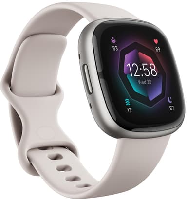 Fitbit Sense 2 smartwatch (Lunar White/Platina)