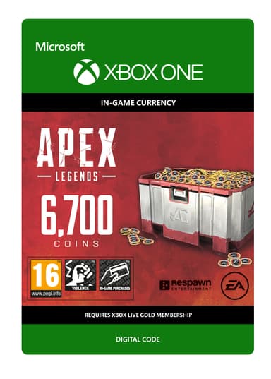 APEX Legends: 6700 Coins - XBOX One,Xbox Series X,Xbox Series S