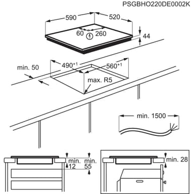 AEG Serie 7000 Induktionshäll IAE64443FB (60cm)