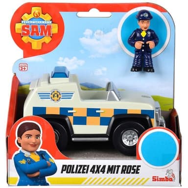 Brandman Sam Police 4x4x with Rose Figurine