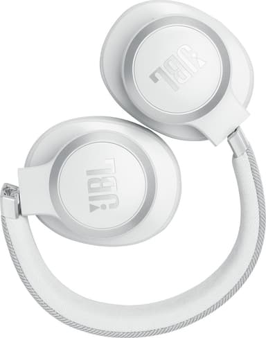 JBL Live 770NC trådlösa around-ear-hörlurar (vita)