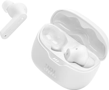 JBL Tune Beam true wireless in-ear-hörlurar (vita)