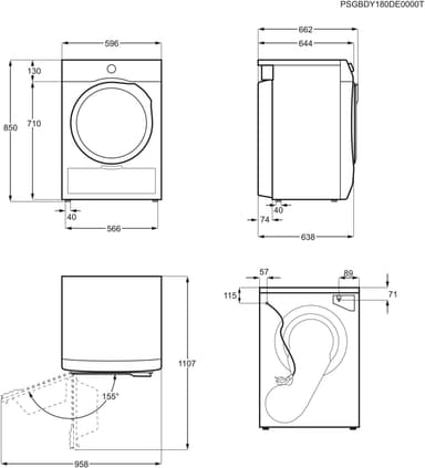 Electrolux Serie 800 Torktumlare EW8H669D1 (9kg)