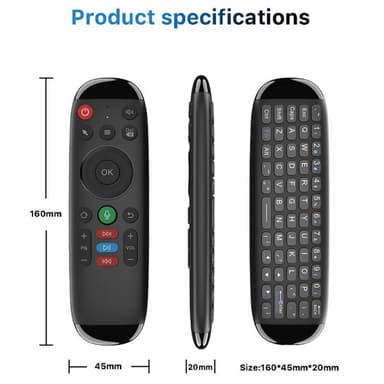 M6 Trådlös Tangentbord & mus Fjärrkontroll för Laptop PC Android TV Box