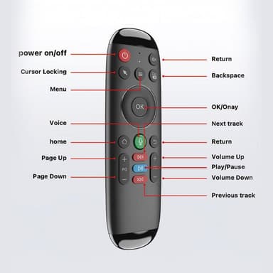 M6 Trådlös Tangentbord & mus Fjärrkontroll för Laptop PC Android TV Box